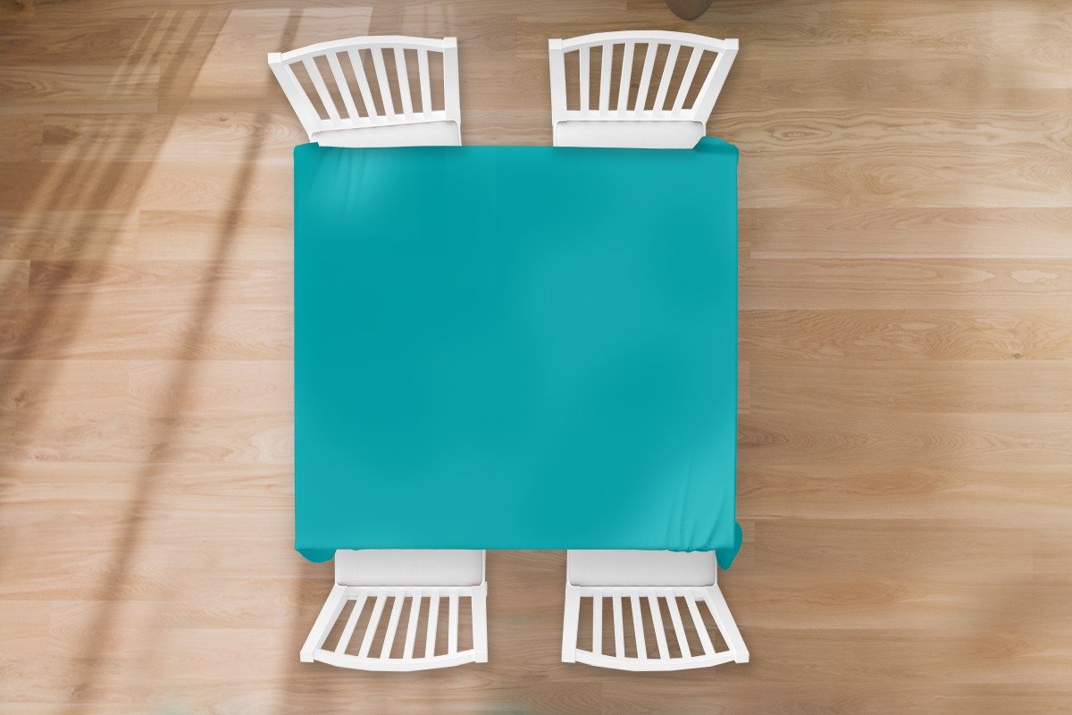 Tafelkleed - Tafellaken - 100x100 cm - Blauw - Effen kleur - Binnen en Buiten