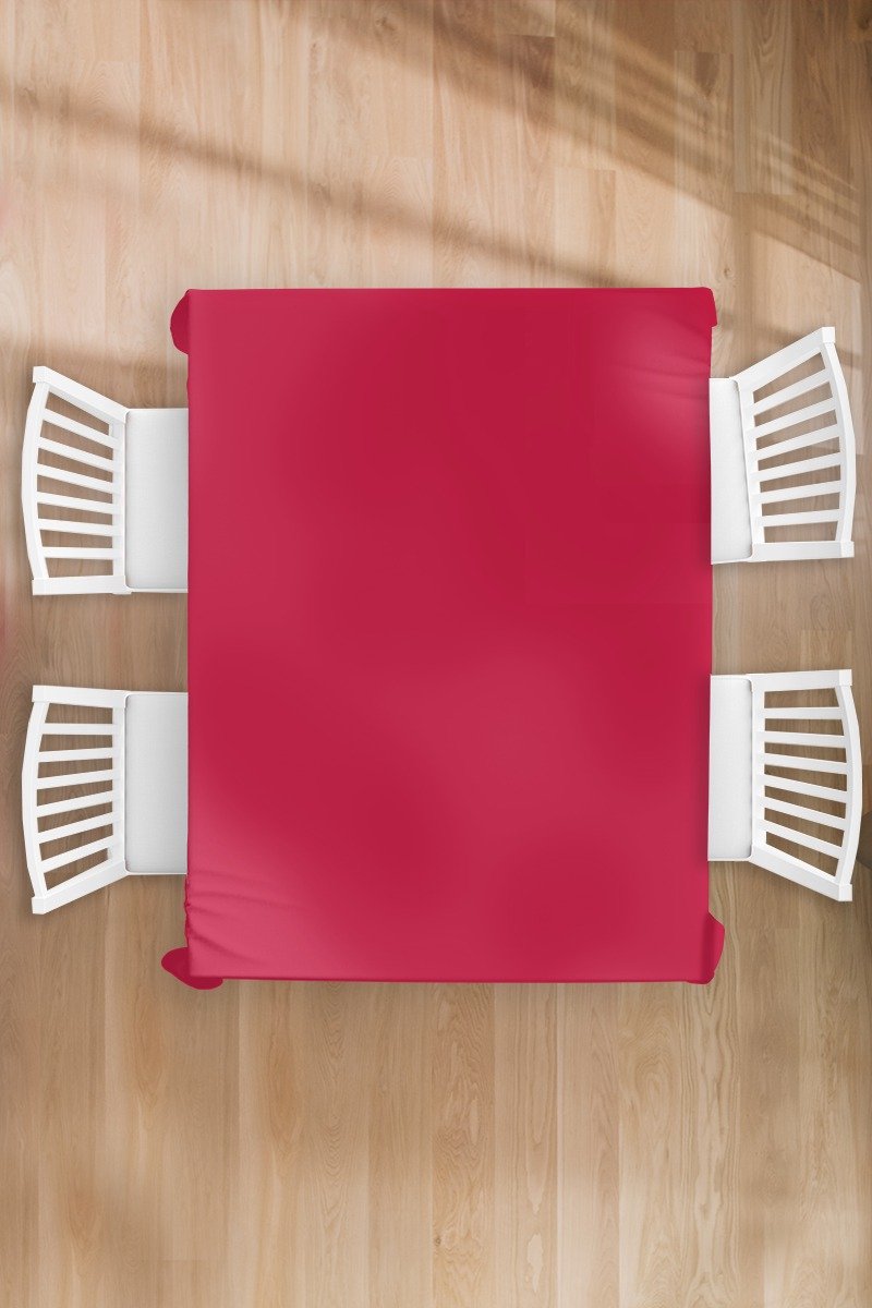 Tafelkleed - Tafellaken - 130x170 cm - Rood - Effen kleur - Binnen en Buiten
