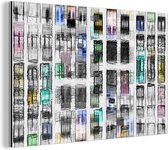 Décoration murale Métal - Peinture Aluminium Industriel - Portes - Coloré - Abstrait - 90x60 cm - Dibond - Photo sur aluminium - Décoration murale industrielle - Pour le salon/chambre