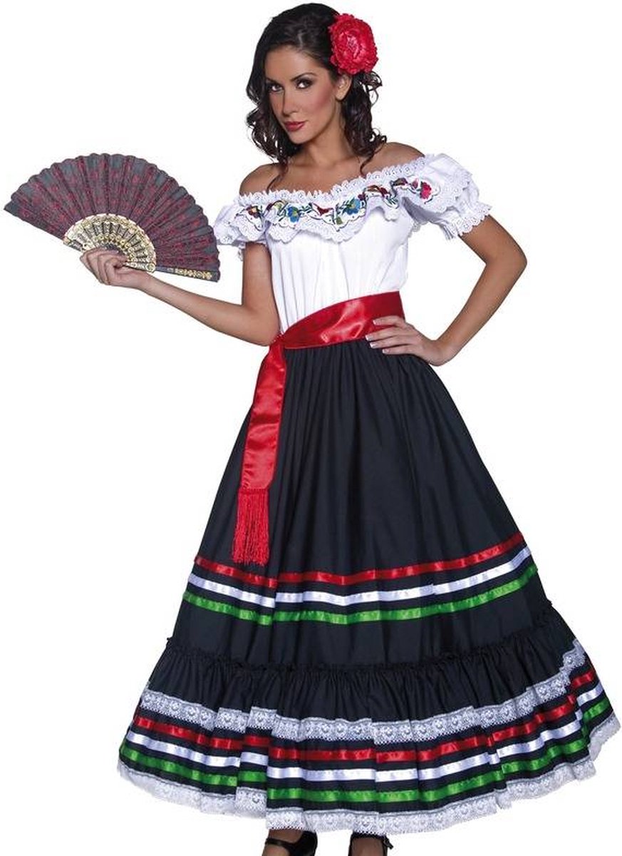 "Verkleedkostuum Spaanse danseres voor dames Feestkleding - Verkleedkleding - Medium"