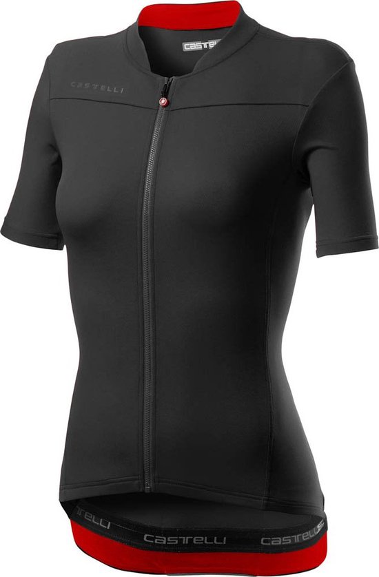 Castelli Fietsshirt Dames Zwart Rood - CA Anima 3 Jersey Light Black/Red -  XL | bol