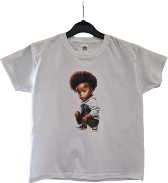 T-shirt - Afro jongen [stoer]-[104]-[3-4 jaar]-[kids]-[kindershirt]-[ kinderkleding] | bol