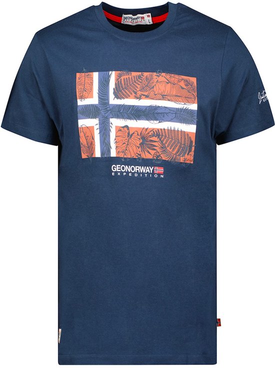 Geographical Norway Expedition T-shirt Ronde Hals Met Print