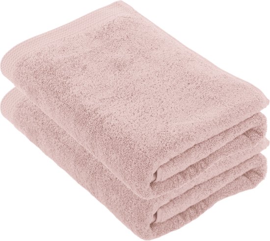 Tiseco Home Studio - Badlaken DELUX - - SET/2 - 100% katoen - 550 g/m² - 100% katoen - superzacht en zeer absorberend - 70x140 cm - Roze