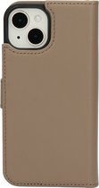 Mobiparts Leather 2 in 1 Wallet Case Apple iPhone 14 Taupe case