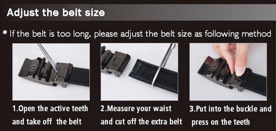 Fana Belts Leren Riem Kliksysteem - Kostuum Riem - Nette Riemen - Taillemaat 105