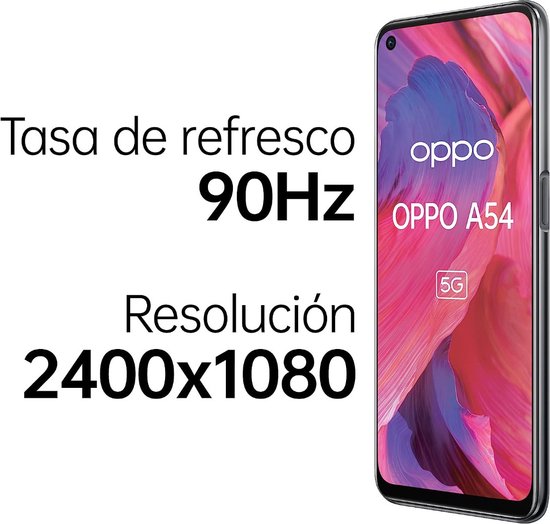 OPPO A54 5G - Losse smartphone - 64GB - Fluid Black - CPH2195 | bol