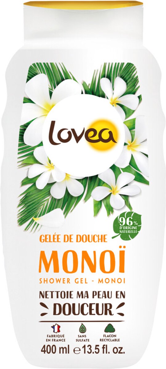 Lovea Sulfaatvrije Douchegel Monoï - 400 ml