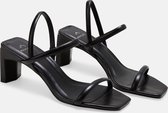 Mangará Dames schoenen Palmito Geitenleer - 6,5cm blokhak - Zwart - Maat 39