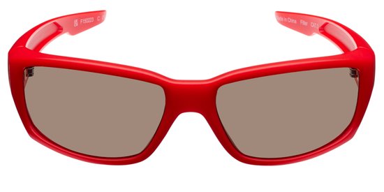 Icon Eyewear Zonnebril BEAM - Mat Rood montuur - Spiegelende glazen