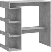 vidaXL-Bartafel-met-opbergrek-100x50x101,5-cm-bewerkt-hout-betongrijs