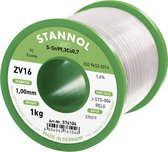 Stannol ZV16 Soldeertin, loodvrij Loodvrij Sn99,3Cu0,7 REL0 1000 g 1 mm