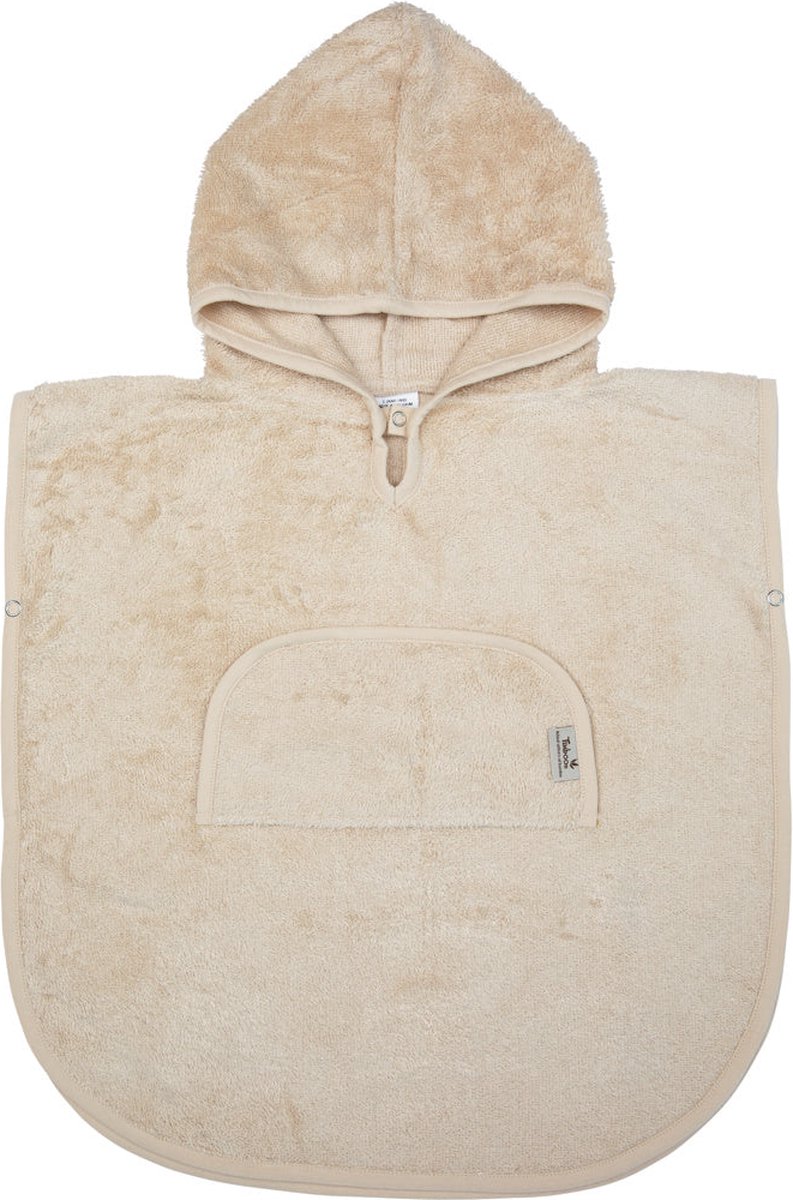 Timboo Poncho Met V-hals Bamboo 2-4y | Frosted Almond