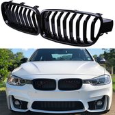 REINS DE GRILLE COMPATIBLES AVEC LES BARRES SIMPLES BMW SERIE 3 F30 - F31 NOIR BRILLANT