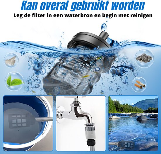 Yofrida 6 in 1 Draadloze Hogedrukreiniger - Auto Accu Hogedrukreiniger - 6 in 1 Nozzle - Met Opslagcase En 2 Accu's - 3500W — afbeelding 5