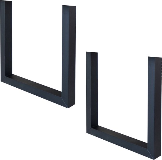 Fayelong Set Van 2 Stalen Tafelpoten X-Frame 70cm X 60cm - Zware Industrial Meubelpoten Voor Eettafel, Bureau En Salontafel