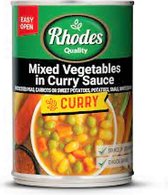 Rhodes - Mixed Vegetables In Curry Sauce - 410g - South Africa- (Zuid-Afrika - Gemengde Groentencurry)