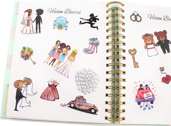 68 Bruiloft stickers voor Trouwalbum, Scrapbooking Wedding Journal, Laptop etc. Thema: Trouwerij, Liefde, Bruid, Bruidegom
