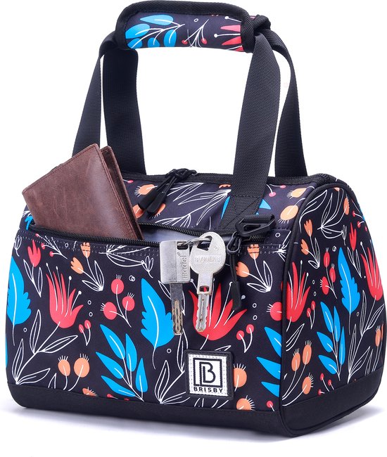 Brisby 4 Laags Geïsoleerde Koeltas - Lunchtas 10 Liter - Night Flower van Brisby — afbeelding 2