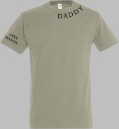 Shirt Heren-Leuk shirt voor Papa-Daddy met kindernaam-namen-Maat XL
