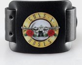 Guns N' Roses - Bullet Logo - Leren Polsband