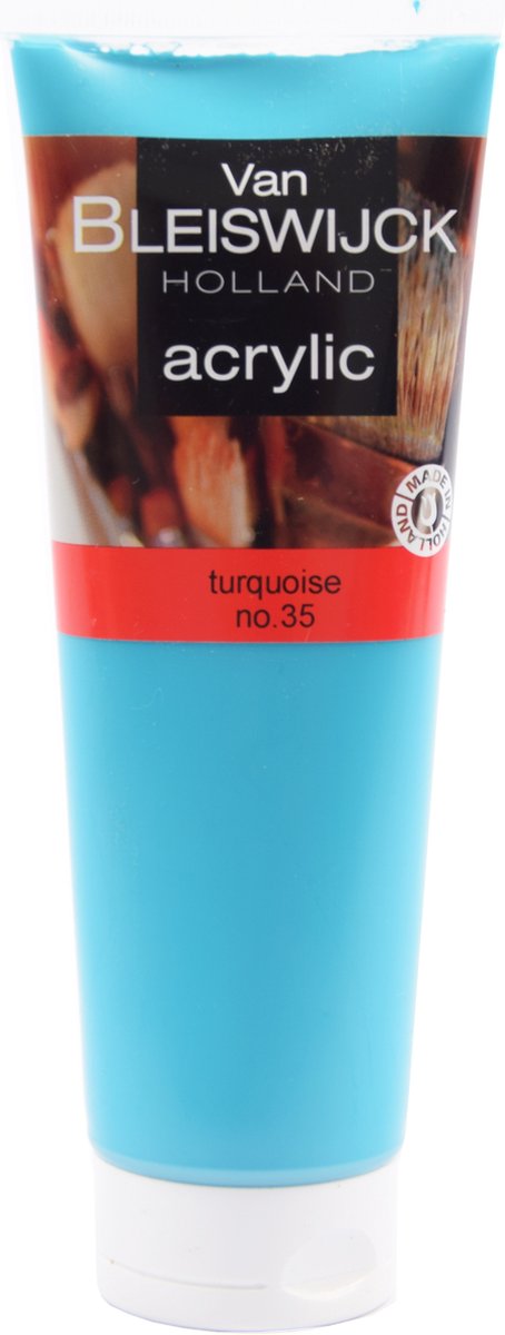 Acrylic verf 250 ML - Watervaste verf - Acrylicverf turkoois -Turquoise nummer 35