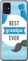 Geschikt voor Samsung Galaxy A52 5G hoesje - Spreuken - Best grandpa ever - Quotes - Opa - Siliconen Telefoonhoesje