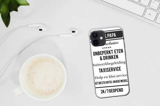 Coque iPhone 12 mini - Vaderdag - Citations - Papa - Siliconen
