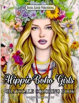 Hippie Boho Girls Grayscale Coloring Book - Diana Good - Kleurboek voor volwassenen