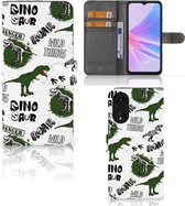 Telefoonhoesje met Pasjes geschikt voor OPPO A78 5G | A58 5G Dinosaurus