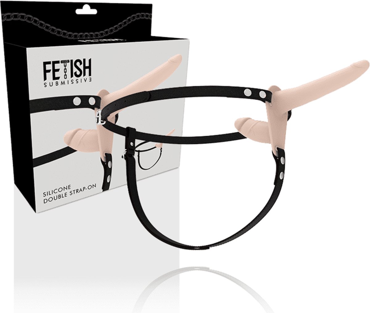 FETISH SUBMISSIVE HARNESS | Fetish Submissive Double Penetrix Strap-on Flesh