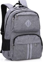 School Bag for Boys,Kids,Girls,Teen School Backpacks with Multi Pockets and Reflective Design,Waterproof Kids School Bags,Casual Daypack School Backpack,Fit Age 6 to 16,Grey