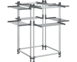 vidaXL - Wasrek - 107x107x120 - cm - aluminium