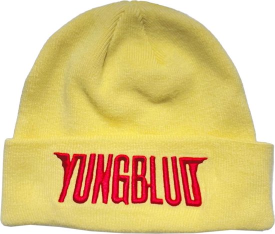 Yungblud - Red Logo Beanie Muts - Geel