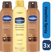 Vaseline Bodylotion Spray Cocoa - Essential healing Voordeelverpakking