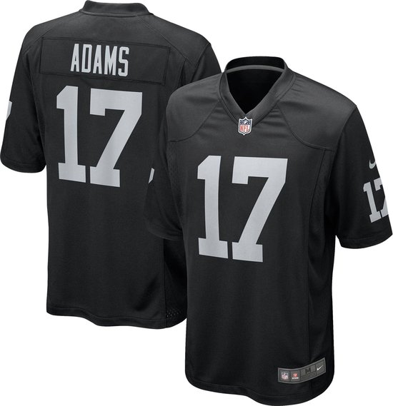 Nike Las Vegas Raiders Home Game Jersey - Maat L - Adams 17 - Zwart - NFL - American Football Shirt - Football Jersey Heren