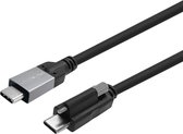 Vivolink PROUSBCMMS2, 2 m, USB C, USB C, USB 3.2 Gen 2 (3.1 Gen 2), 20000 Mbit/s, Zwart