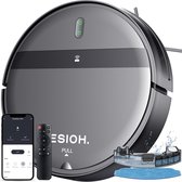 Esioh - Robot Aspirateur - Robot Aspirateur avec Fonction Laveur - Robot Aspirateur avec Station de Charge - Robots aspirateurs - Avec App