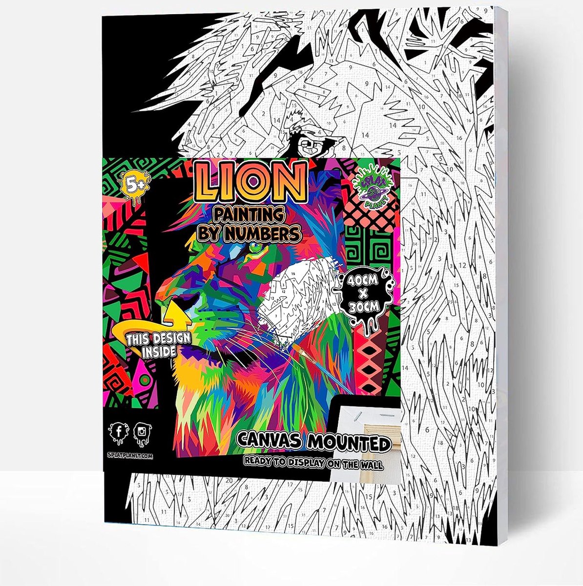 LANNOO CREATIVE SETS - Lion Paint bu Numbers