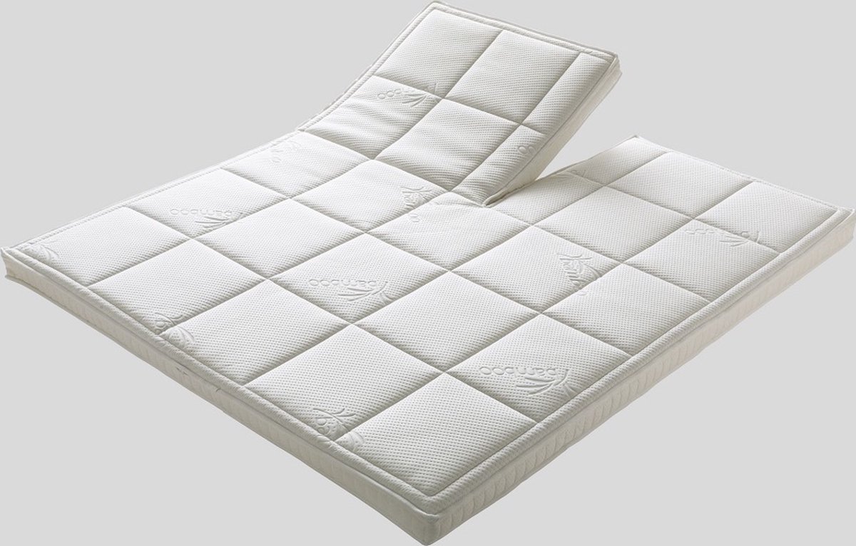 Bedden Amsterdam B.V. Splittopper SG45 HARD - 10cm dik - anti allergische - afritsbare hoes - wasbaar op 30 graden - Oeko-Tex standard 100 gecertificeerd - 160x200