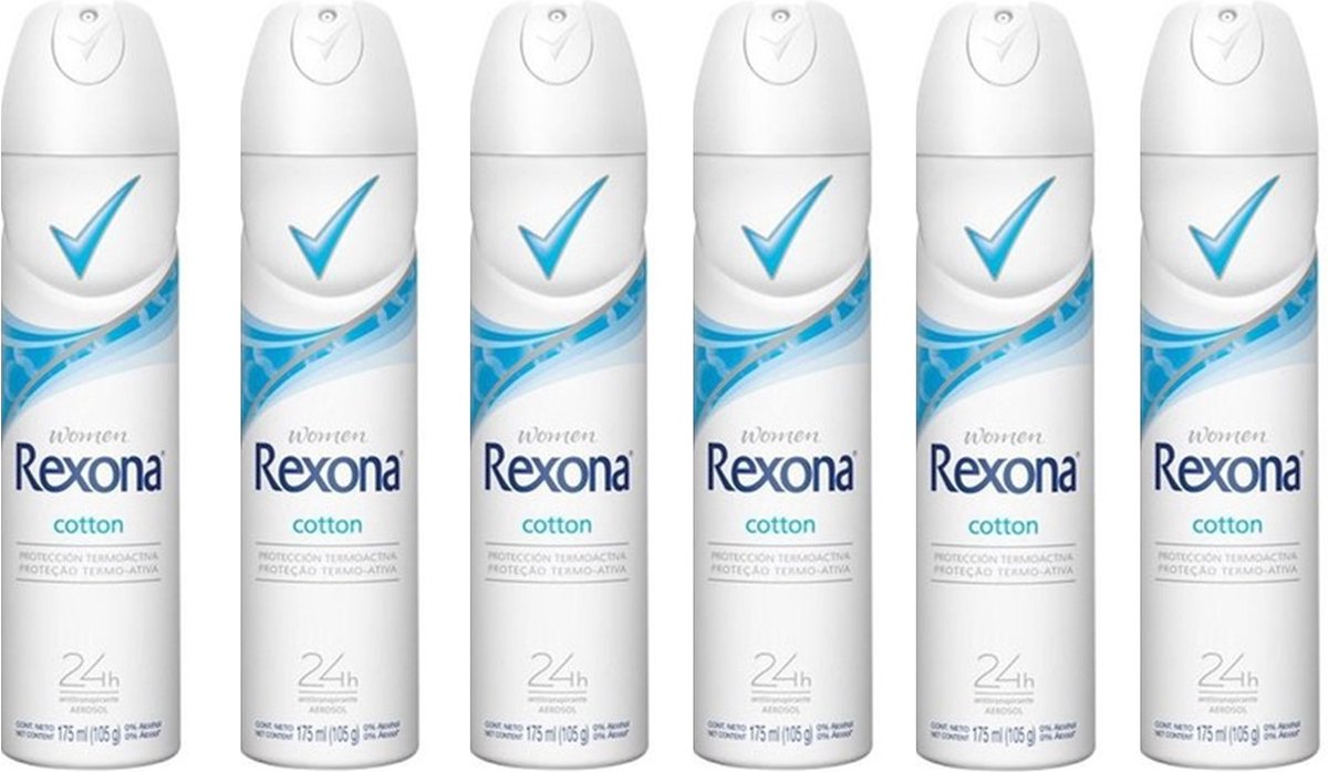 Goedkoopste Rexona Deo Spray Cotton Dry - 6 x 150 ml