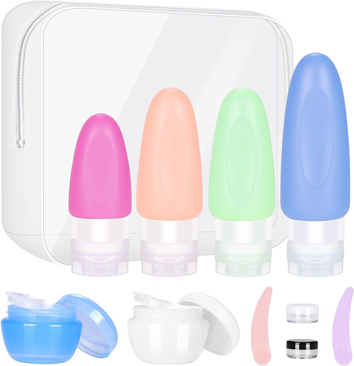 Bouteilles de voyage pour articles de toilette, conteneurs de taille