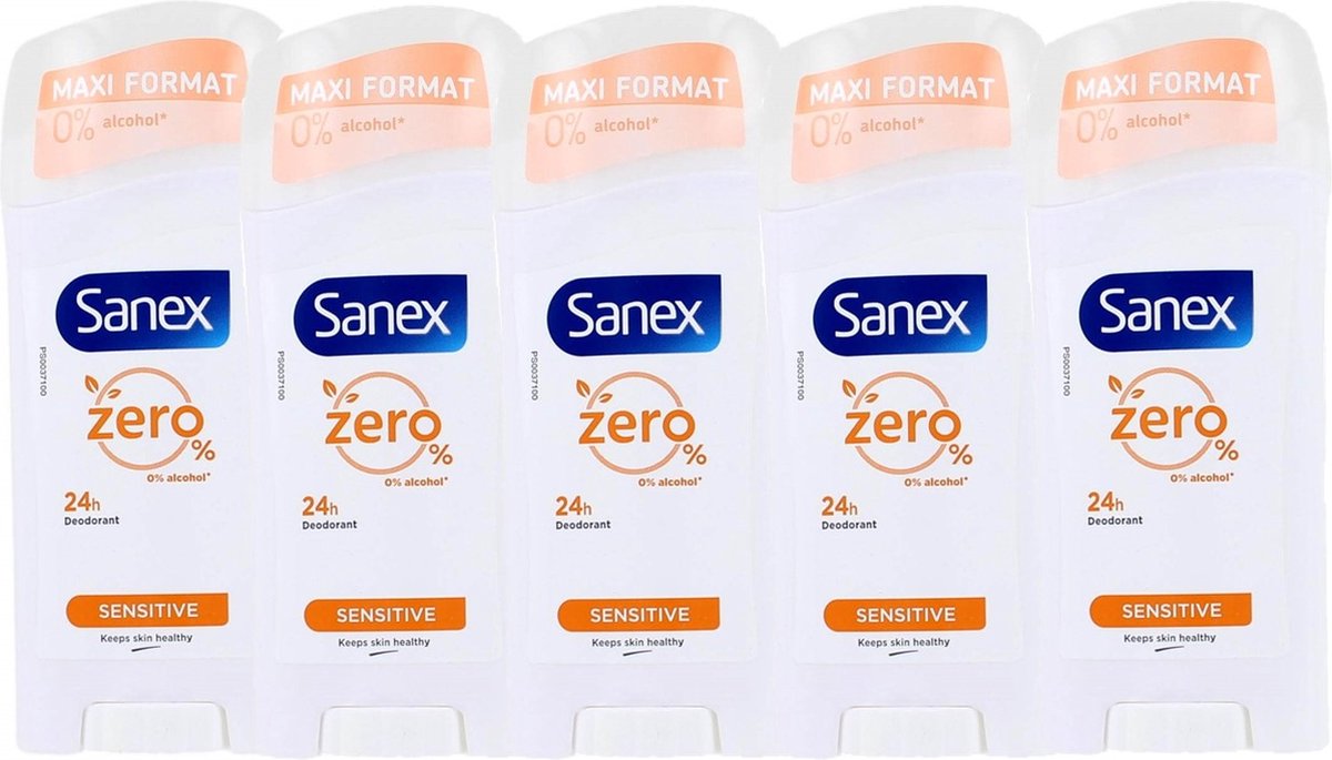 Goedkoopste MULTI BUNDEL 5 stuks Sanex SANEX DERMO SENSITIVE - deodorant - stick 65 ml