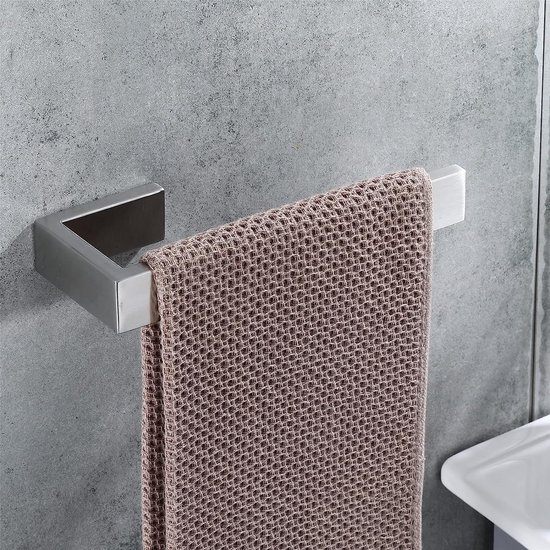 Handdoekhouder voor de muur, verborgen handdoekstang 304 geborsteld Handdoekhouder voor de muur, verborgen handdoekstang 304 geborsteld