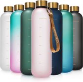 Bol.com 1L Wasserflasche Auslaufsichere Water Bottle BPA Frei Sportflasche Zeitmarkierung Wasser Flasch aanbieding