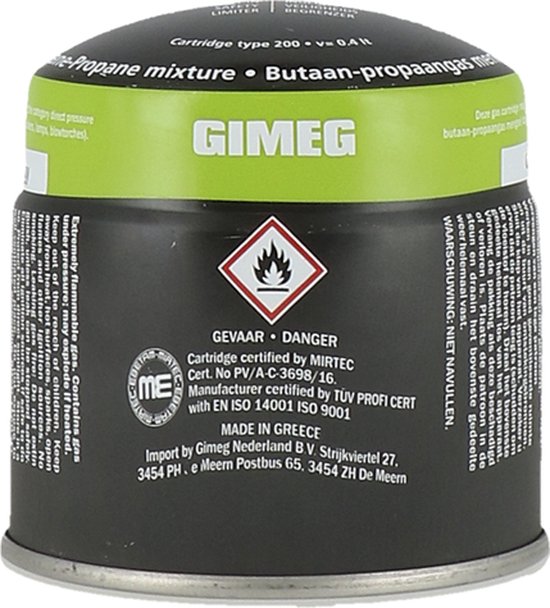 Cosi gascartouche voor Cosiscoop gaslantaarn 190 gram — afbeelding 2