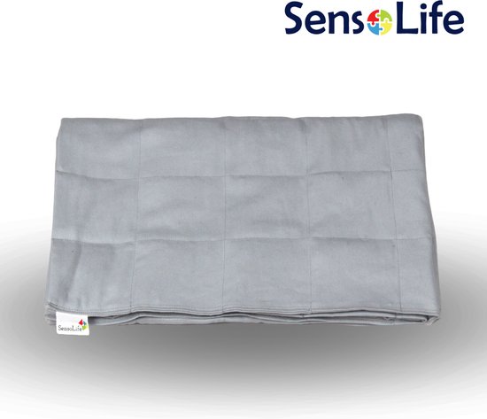 SensoLife Verzwaringsdeken SIMPLY - 5 kg - 120x180 cm - Grijs - Weighted blanket