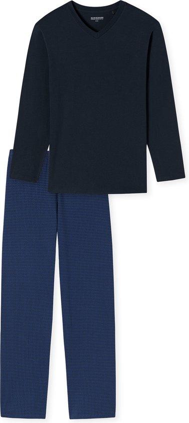 Schiesser Pyjama lange - Comfort Essentials Heren Pyjamaset - Maat S