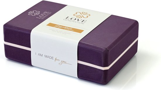Yogablok - Eva Foam - Peaceful Purple van Pure2Improve — afbeelding 3
