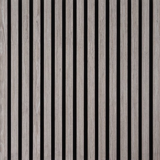Akoestisch Wandpaneel Grijs - 280 x 60 x 2.2 cm - Lattenwand